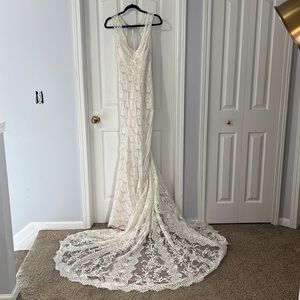 Allure Bridal antique lace Dress